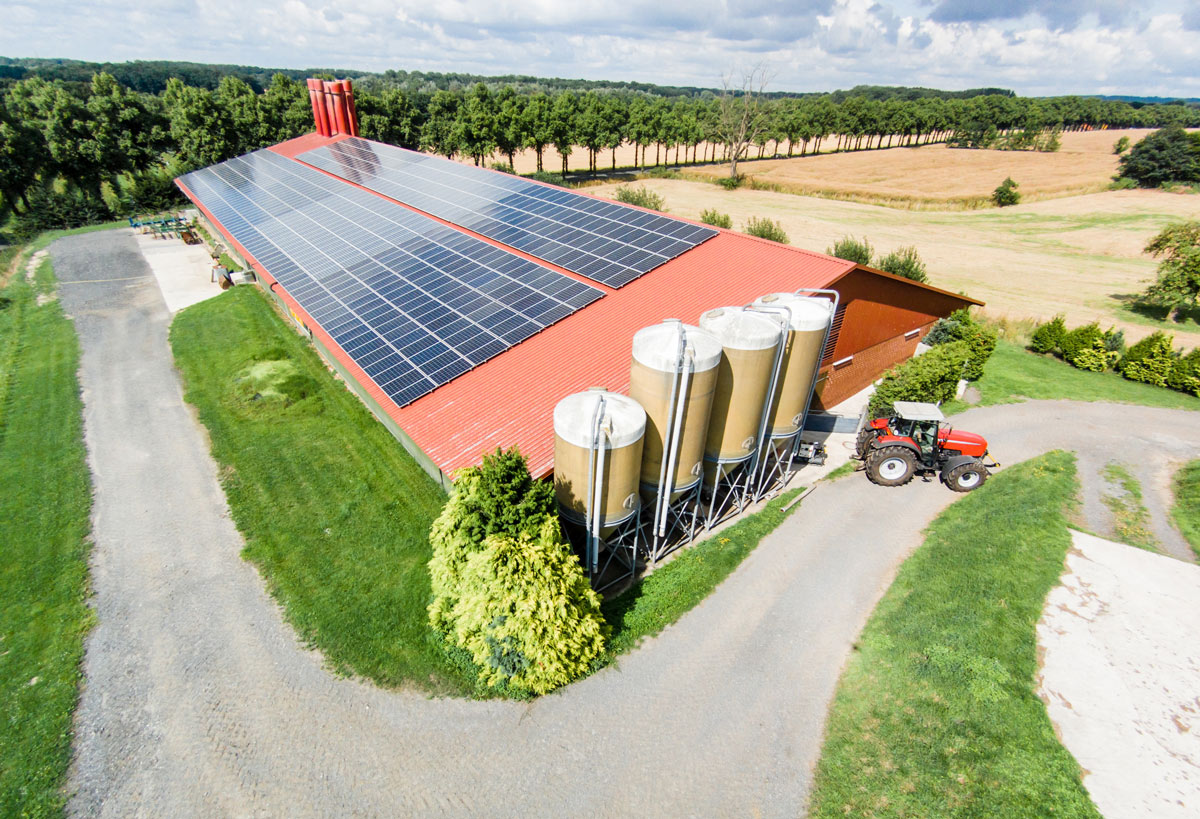 Solaranlage für Landwirtschaft